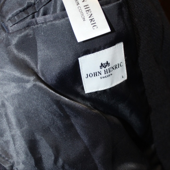 John Henric Blazer Button Down Sweater. Sz. L - Picture 11 of 11